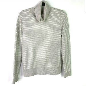 J Crew Womens Sz S sweater top Gray White